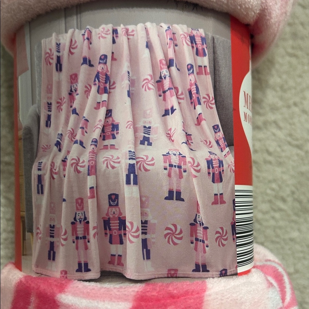 Pink Nutcracker Fleece Blanket